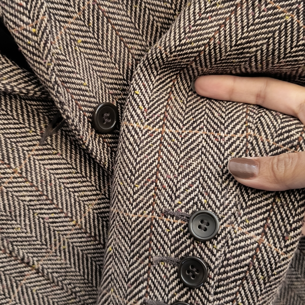 Reitmans Brown Herringbone Blazer
